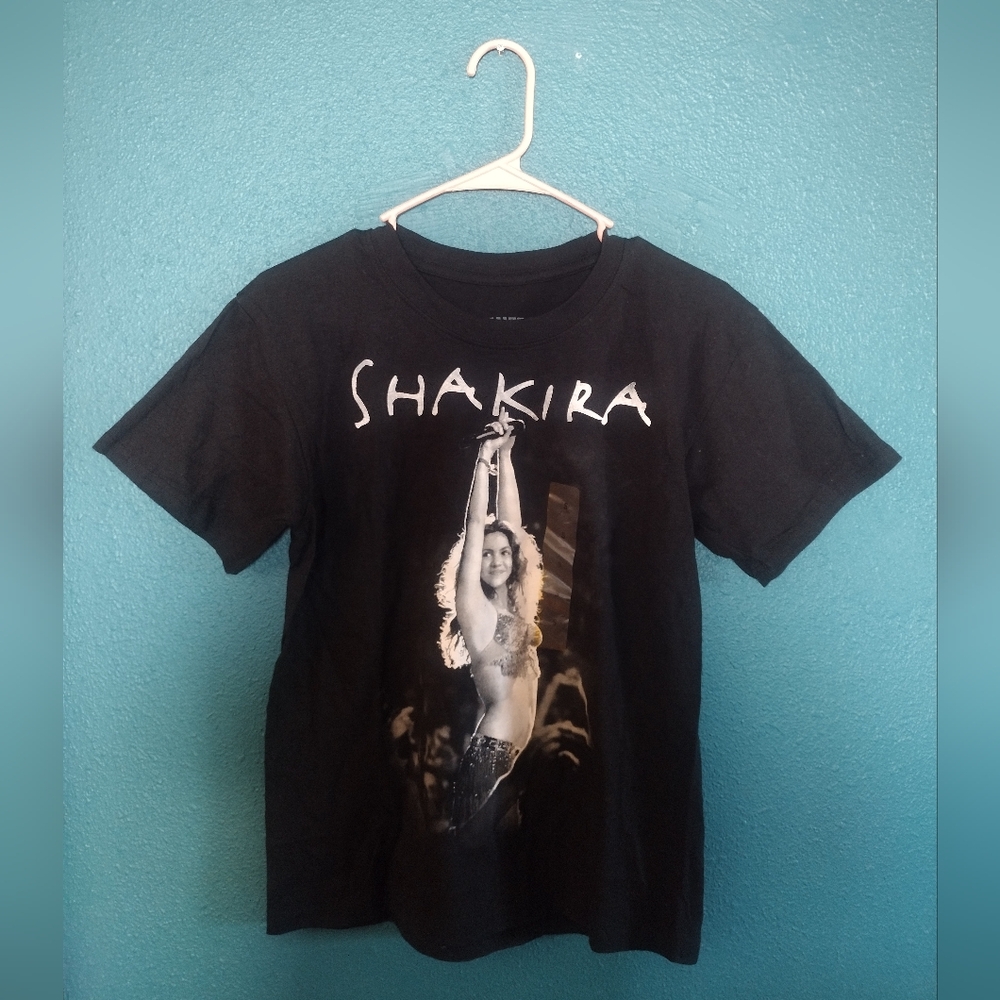 Shakira Black Graphic Tee
